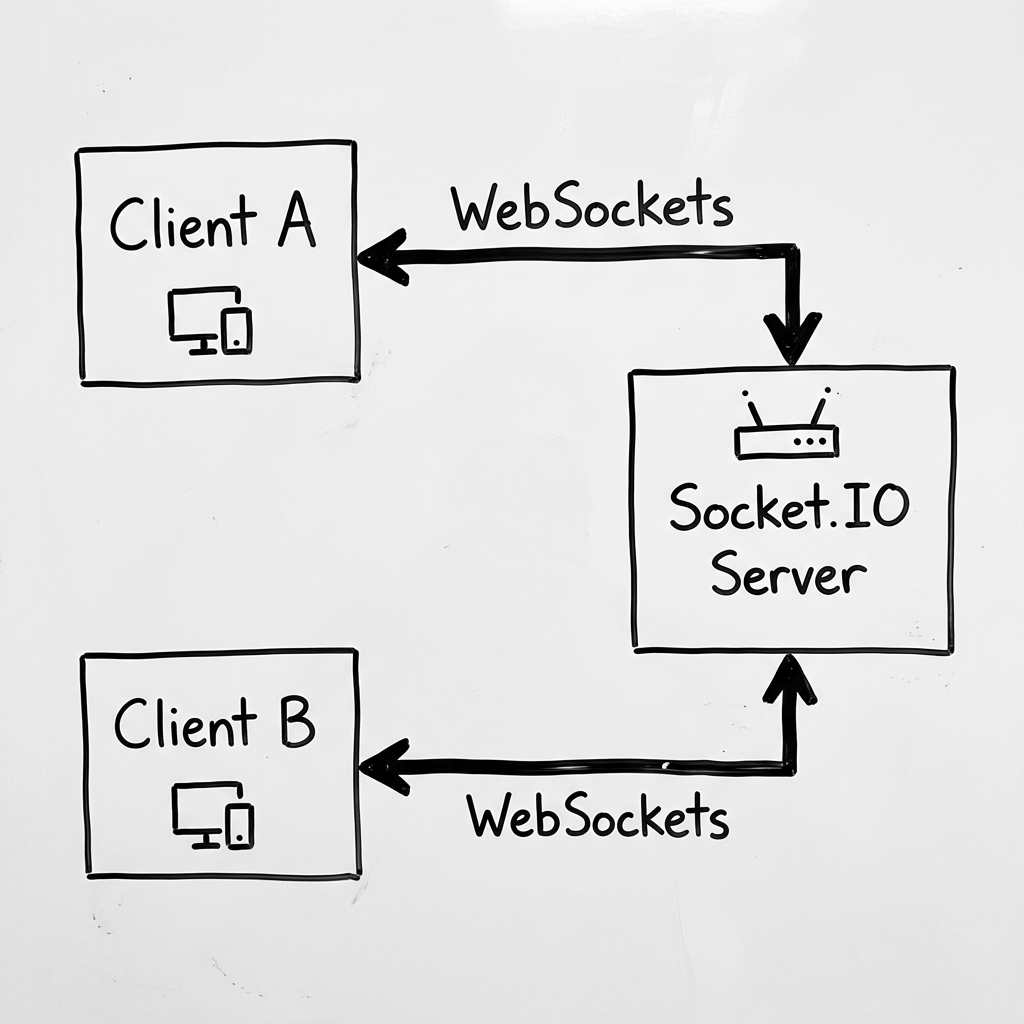 Quick-chat - Real-Time Messaging App System Diagram